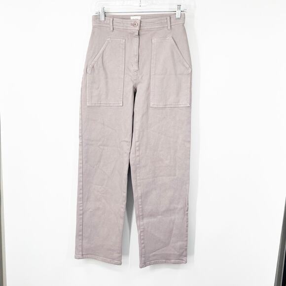 Wilfred Free Aritzia Modern Utility Pants in Purple Slate - Picture 2 of 9